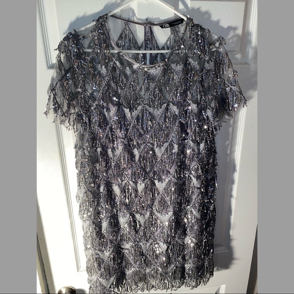 Zara Dresses & Skirts - Zara Women’s Shimmer Mini Dress